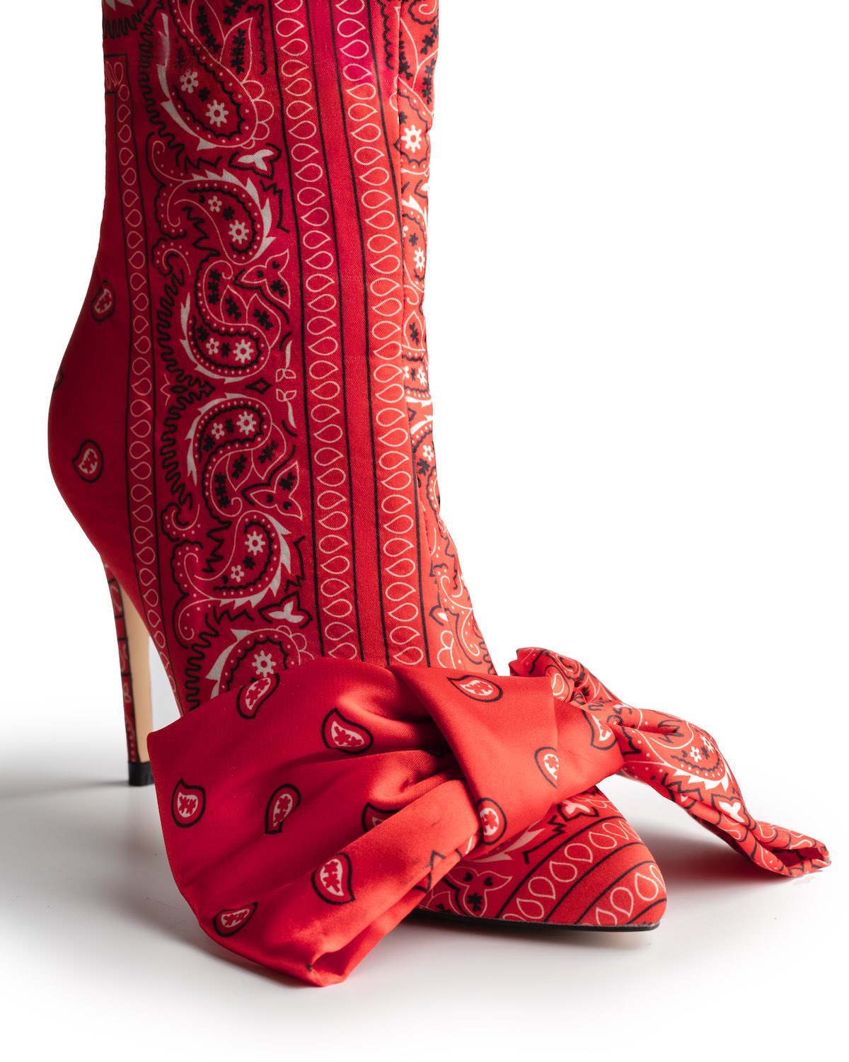 ICONIC BOOT PAISLEY SATIN