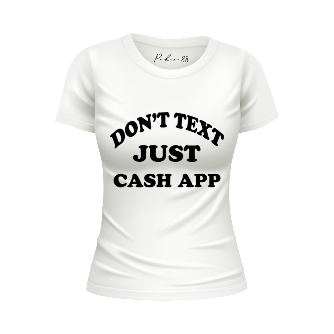 Don't Txt T-Shirt-White