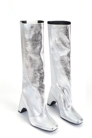 Metallic Wonder Boot-Silver