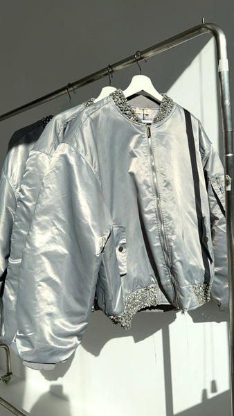 Flight 88 Jacket-SIlver