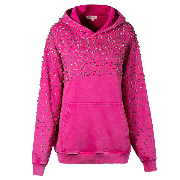 Galaxy Hoodie Reloaded-Pink (Multi Stones)