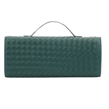 Wooven Handbag Clutch-Green