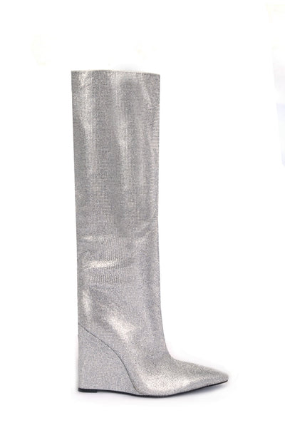 High Stakes Boot-Silver