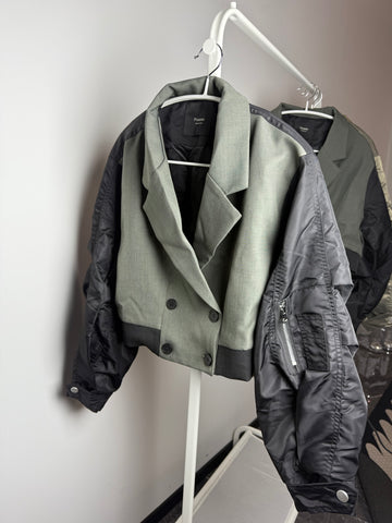 Office Flight Jacket-Black