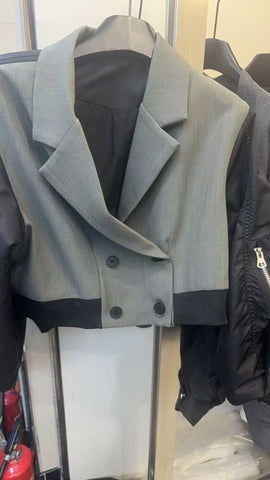 Office Flight Jacket-Black