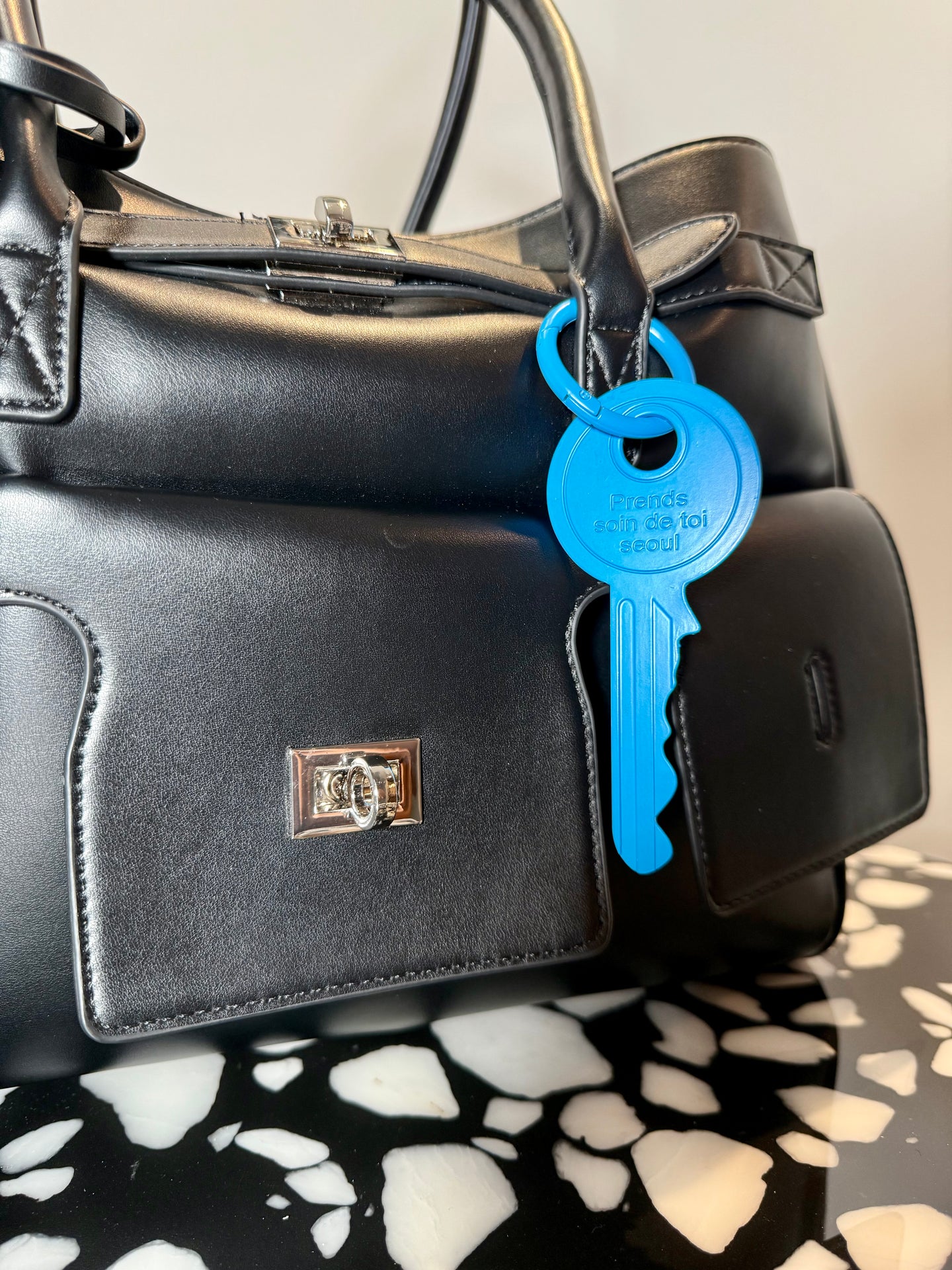 Mega Key Bag Charm-Electric Blue