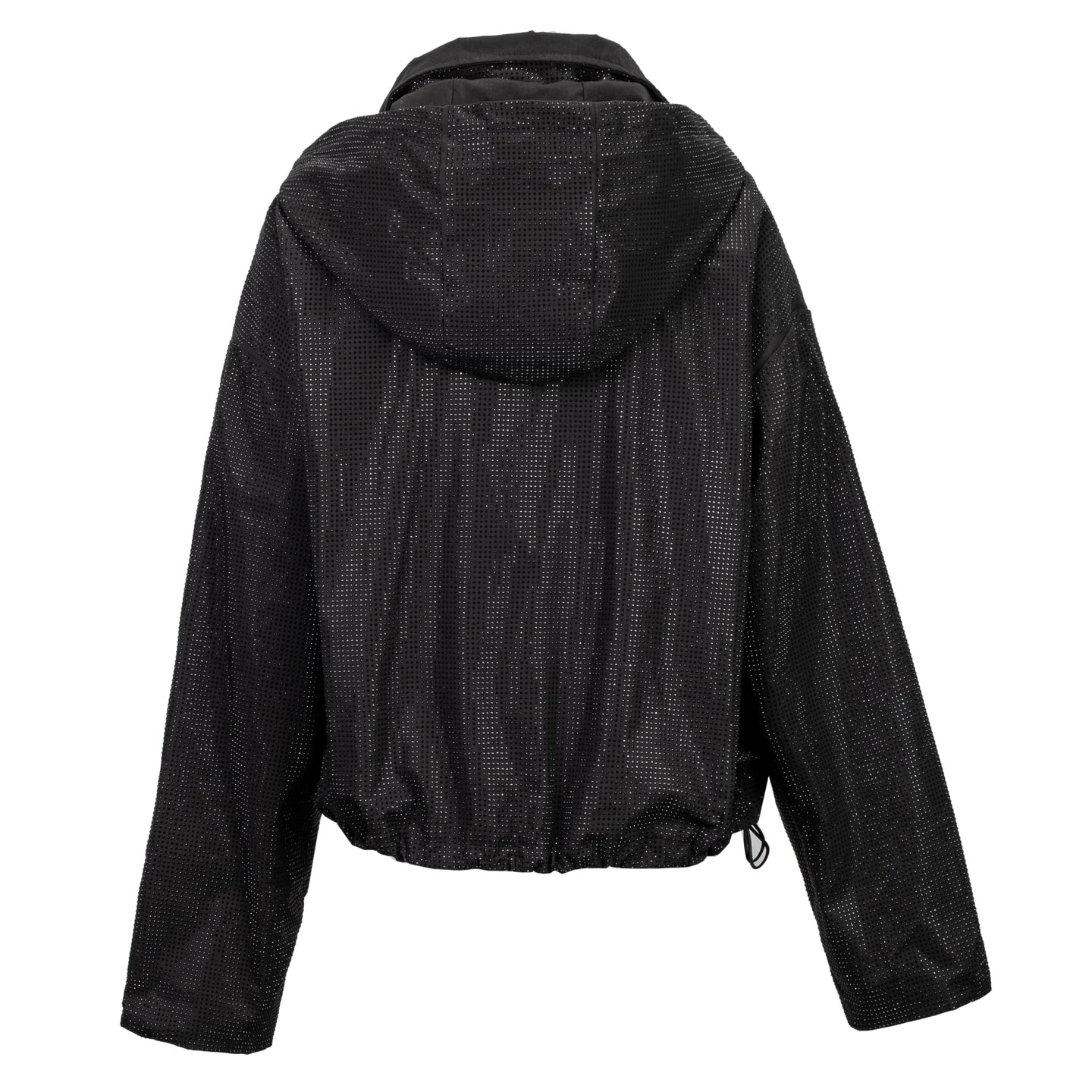 Onyx Crystal Encrusted Jacket-Black