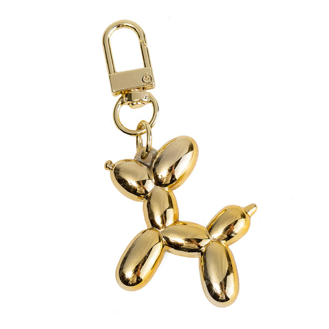 Ballon Dog Handbag Charm-Gold