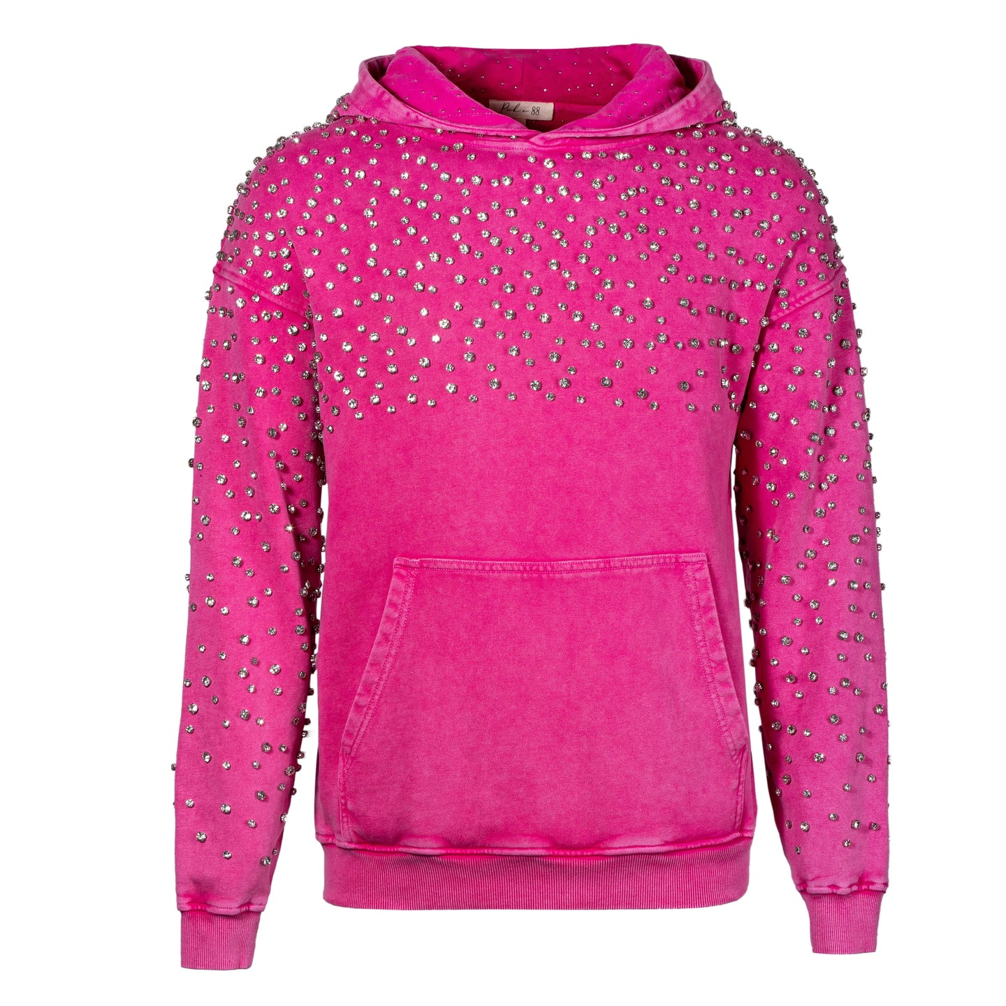 Galaxy Hoodie Reloaded-Pink  (Clear Stones)