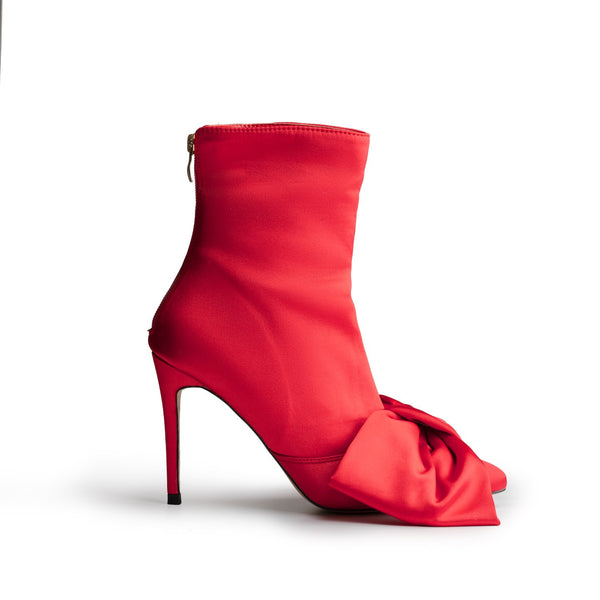 ICCONIC BOOT RED  SATIN